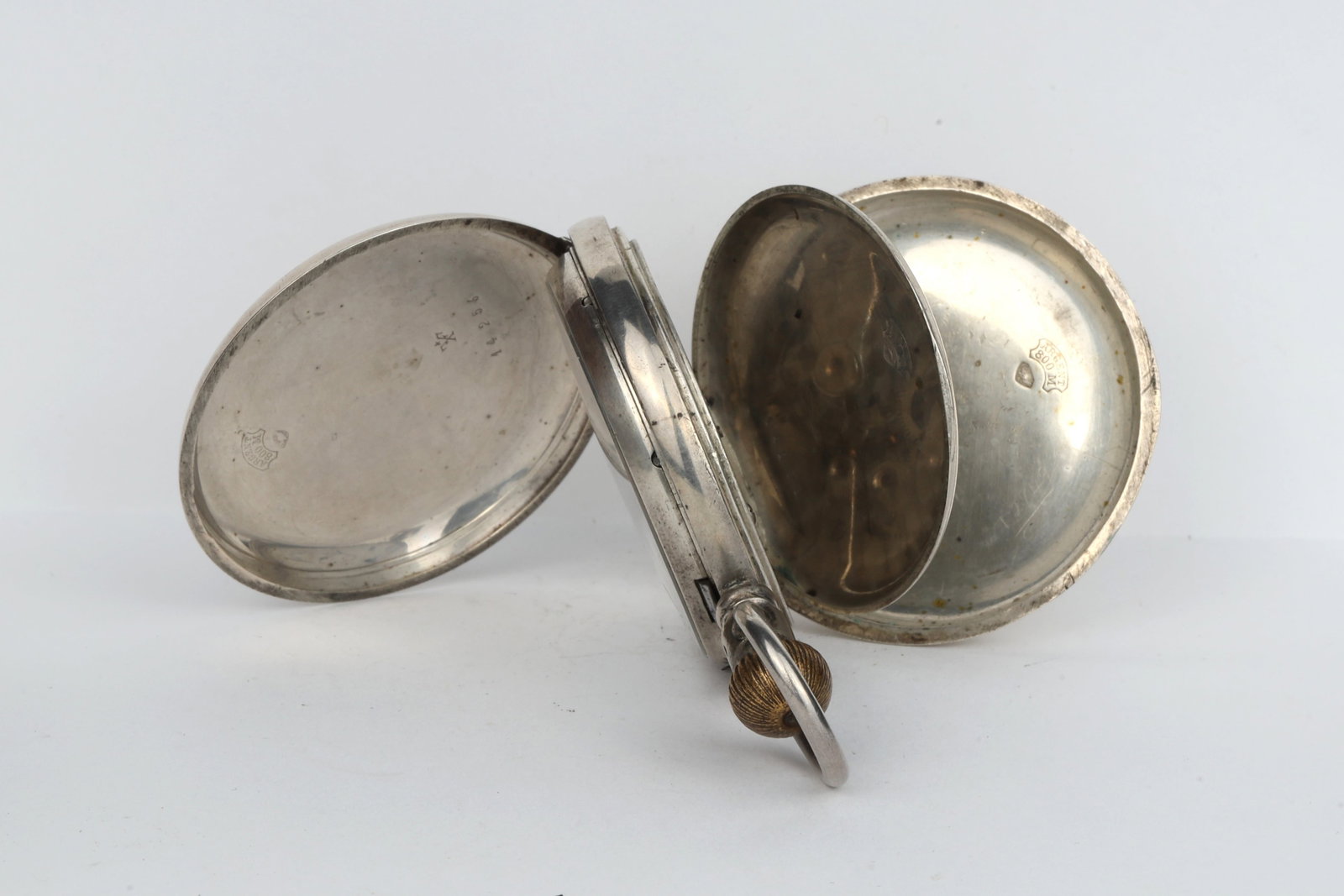 Unbranded Full Hunter Silver Case Pocket Watch - 6