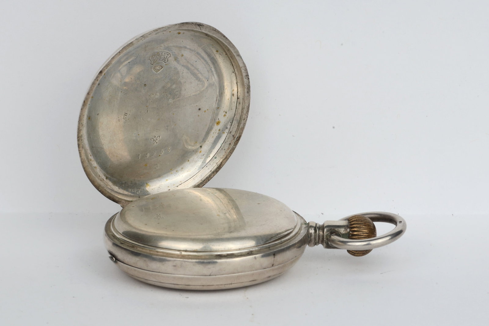 Unbranded Full Hunter Silver Case Pocket Watch - 7
