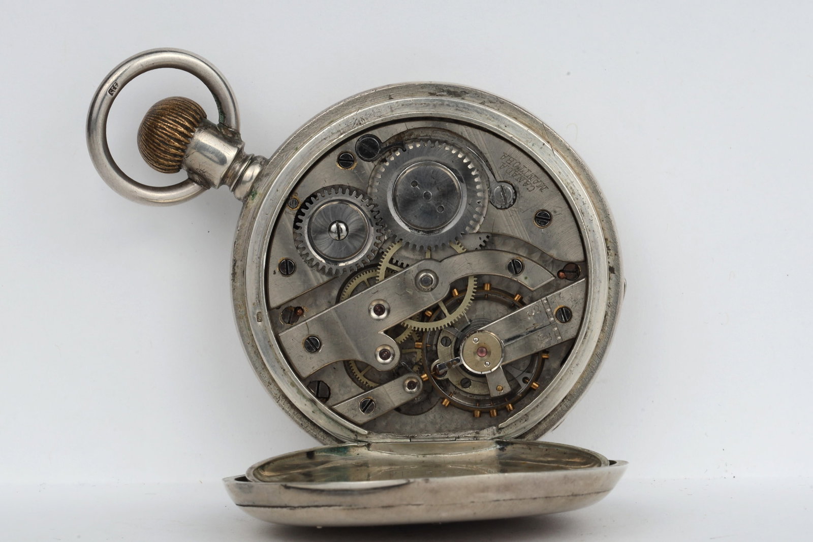 Unbranded Full Hunter Silver Case Pocket Watch - 9