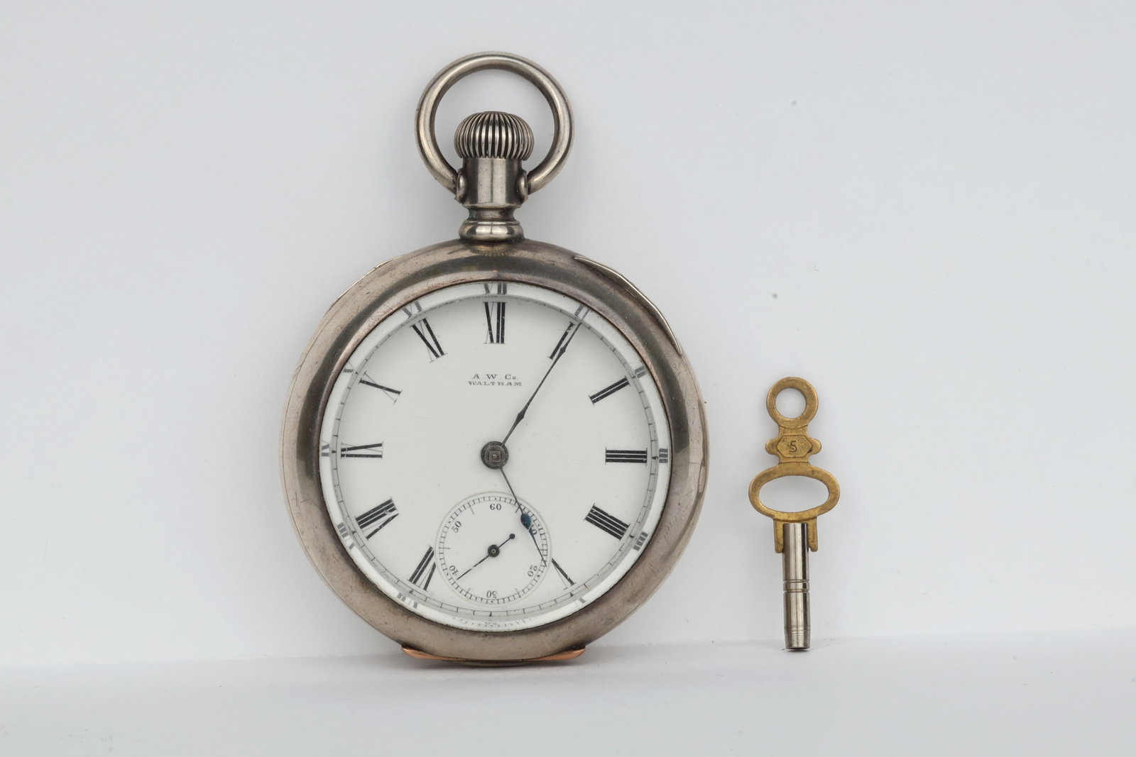 Waltham Pocket Watch: Waltham Pocket WatchMovement Serial Number: 2560787Grade: Wm. ElleryModel: 1877Estimated Production Date: October 1884 - January 1885Size: 18sJewels: 11jMovement Setting: KeyWind Mechanism: KeyCase Me