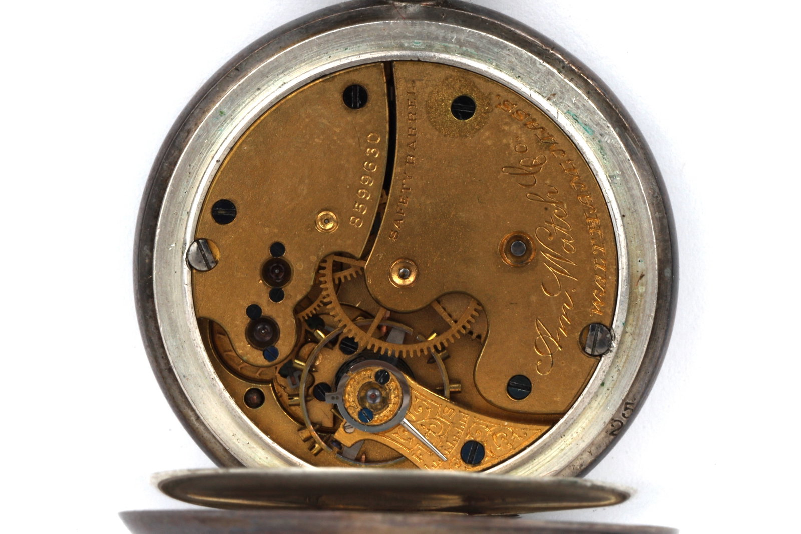 Waltham Half Hunter Silver Case Pocket Watch - 10