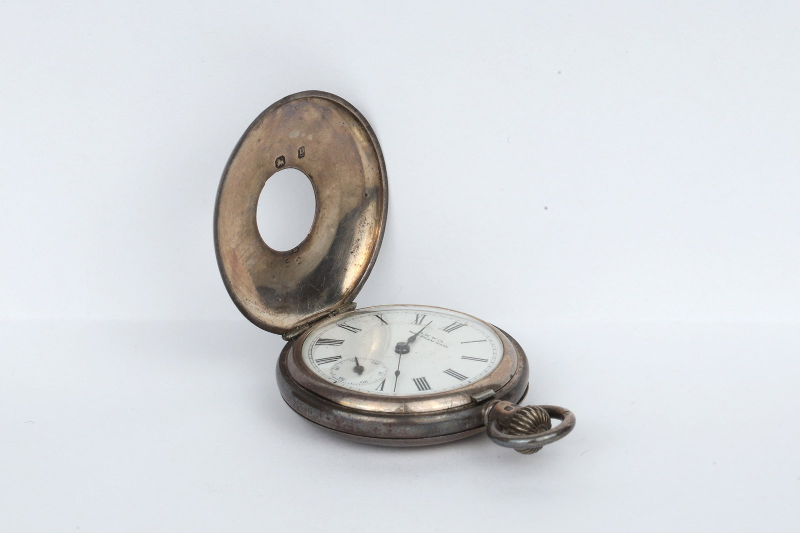 Waltham Half Hunter Silver Case Pocket Watch - 3