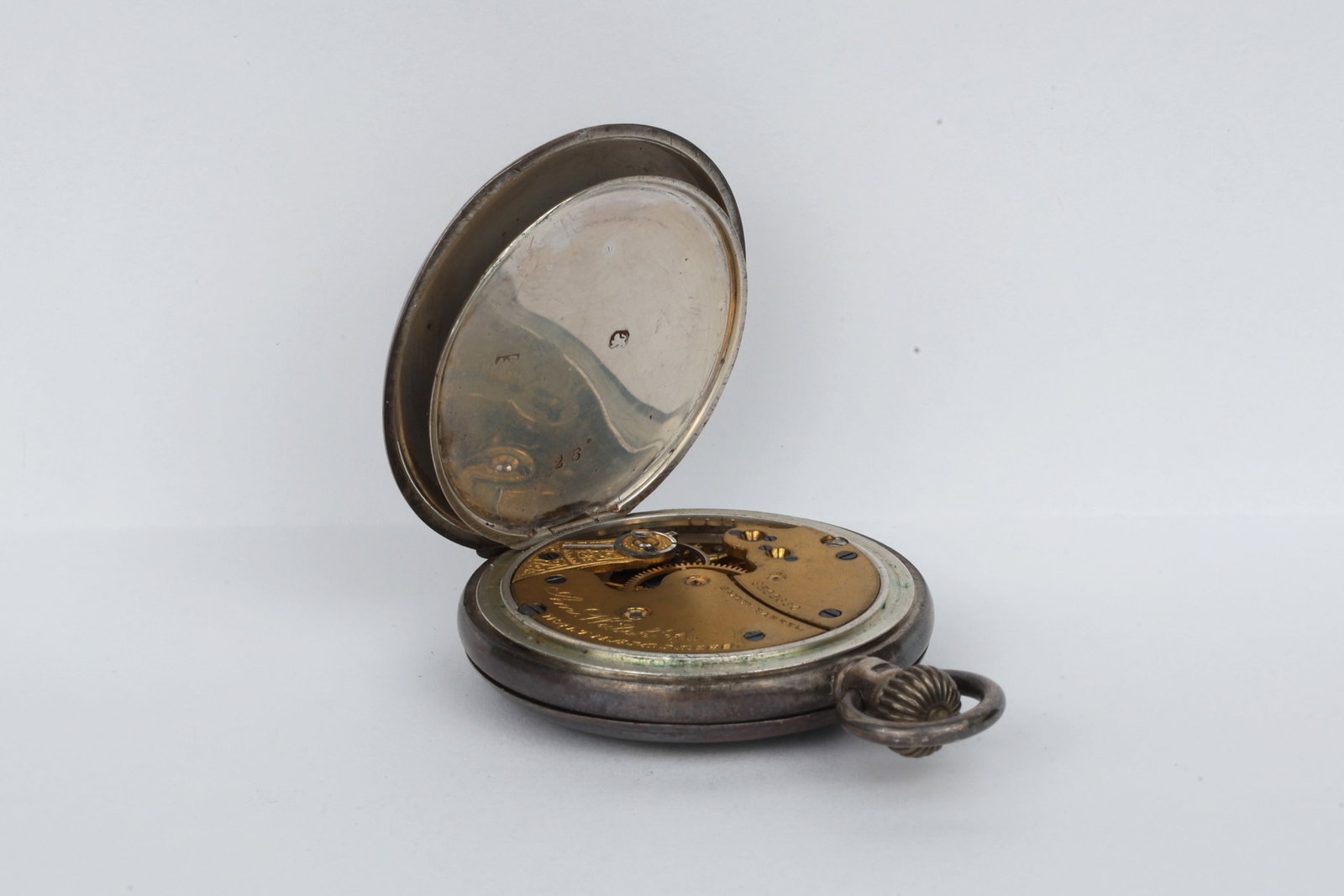 Waltham Half Hunter Silver Case Pocket Watch - 9
