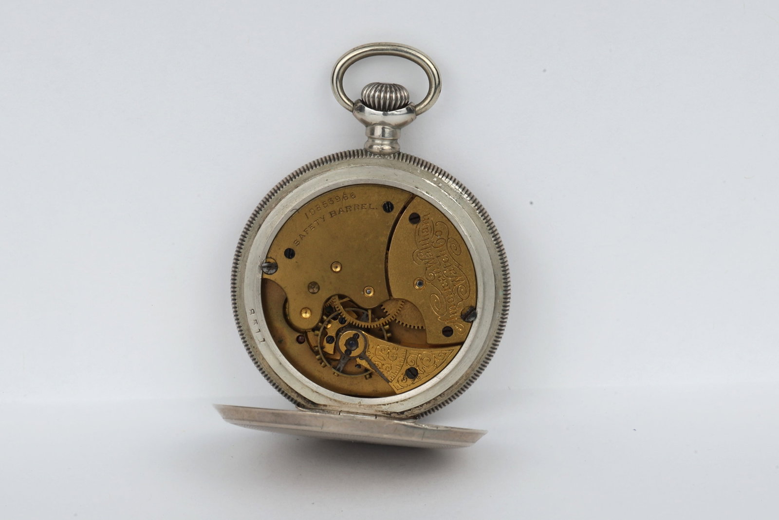 Waltham Silver Case Pocket Watch - 4