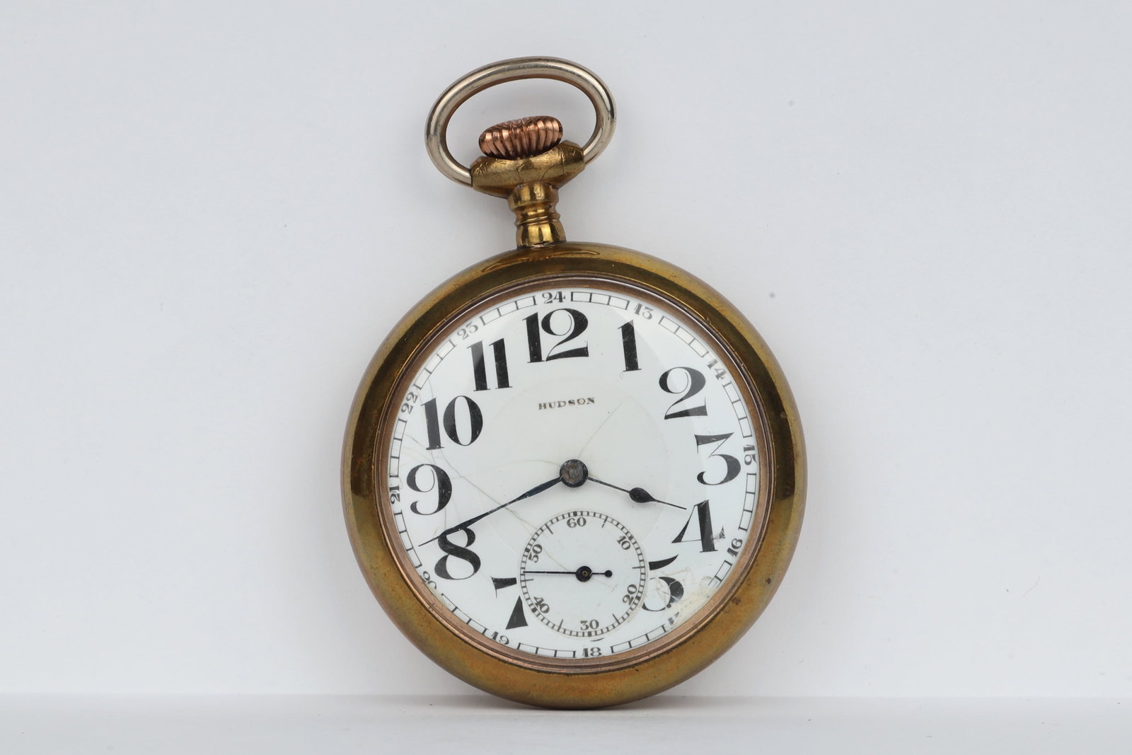 Hudson Pocket Watch: Hudson Pocket WatchJewels: 5jMovement Setting: PendantWind Mechanism: Pendant Case Metal: Gold FilledDimensions: 5.7cm Dia