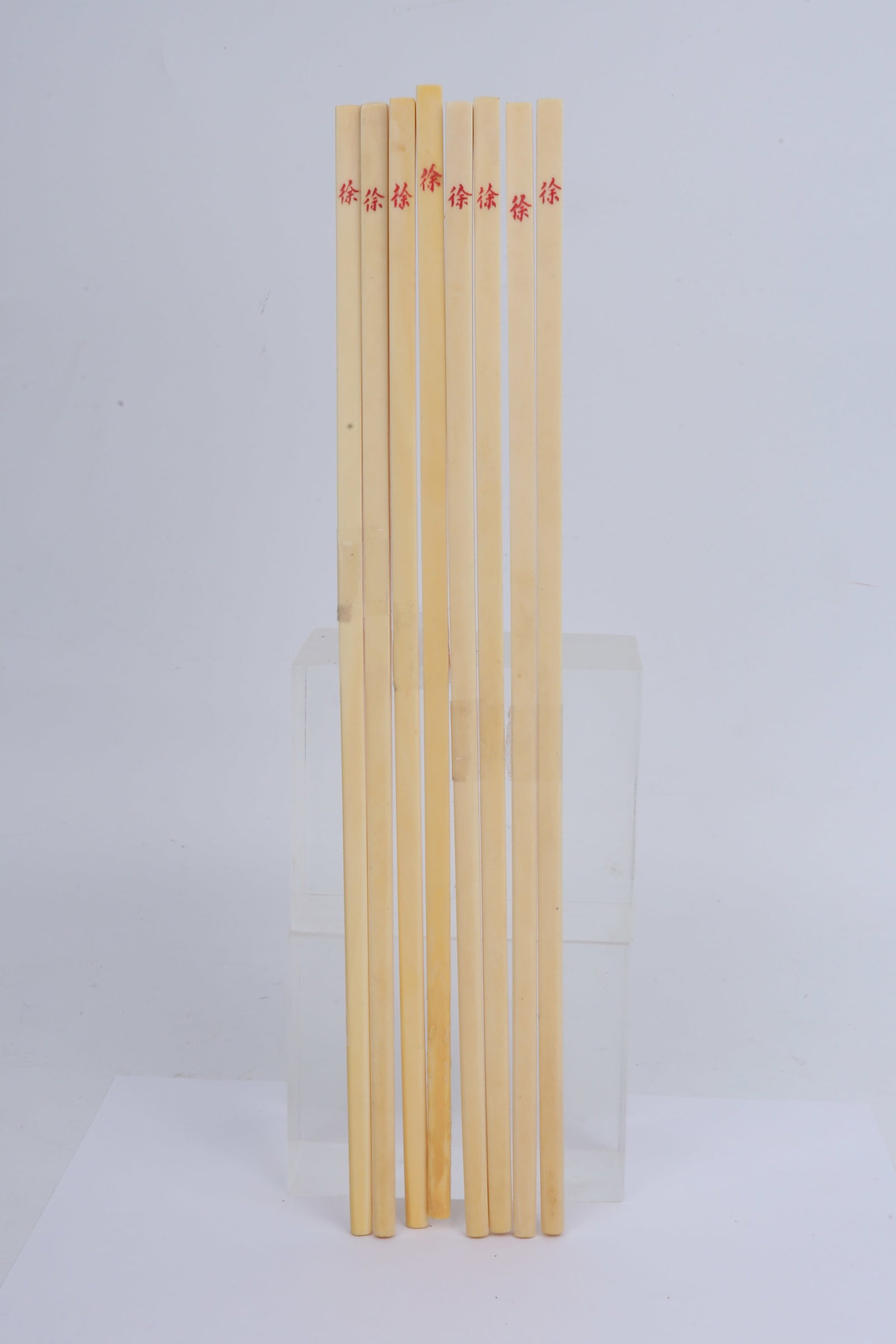 Four Pairs of Carved Bone Chopsticks China 20th Century: Four Pairs of Carved Bone Chopsticks China 20th Century Dimensions: 27cm L 20世纪中国骨雕筷子四双