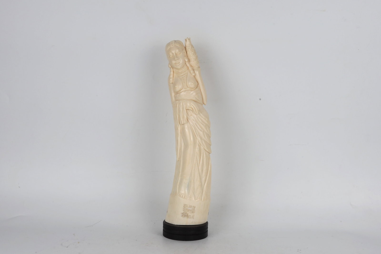 Carved Bone Female Figure Africa 20th Century (1 of 3)