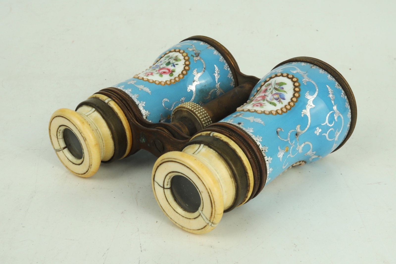 Two Bone Carved Opera Glasses - 5
