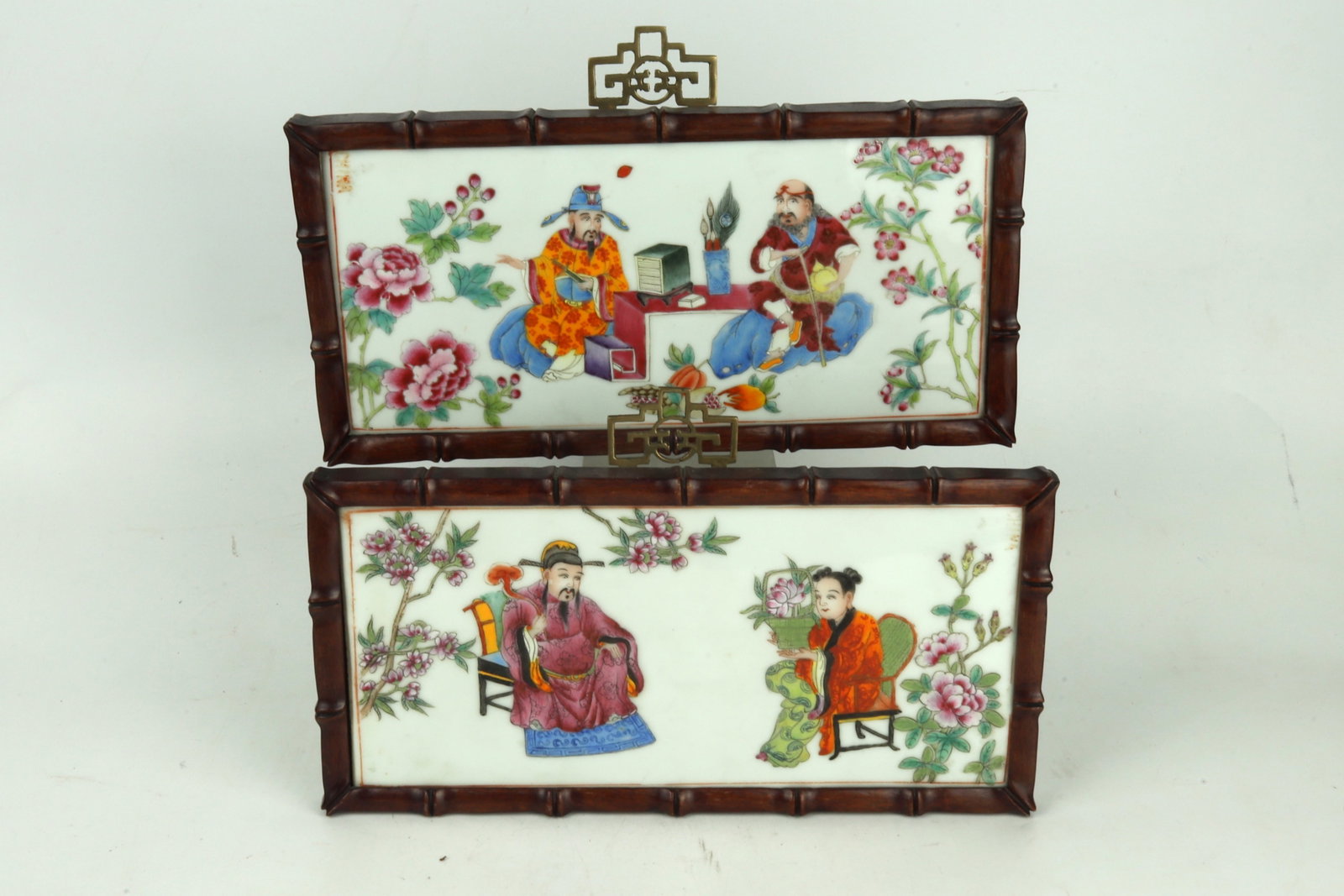A Pair of Porcelain Plaques China Republic Period (1 of 5)