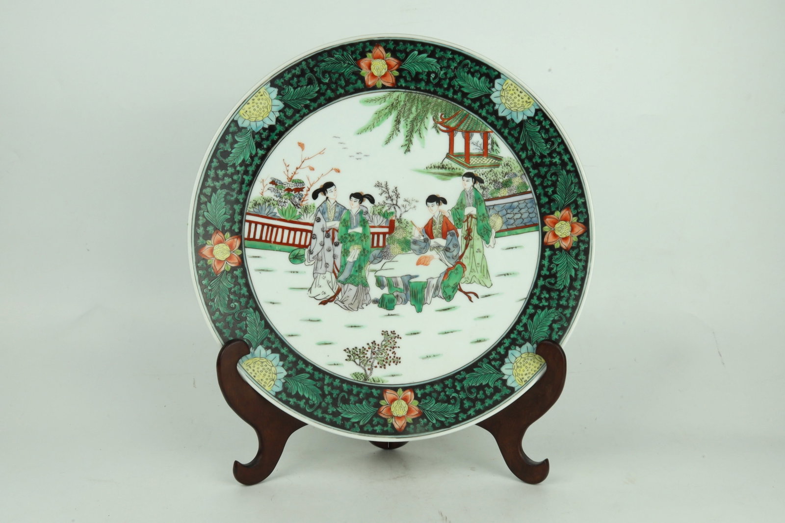 Famille Rose Large Dish China 20th Century (1 of 4)