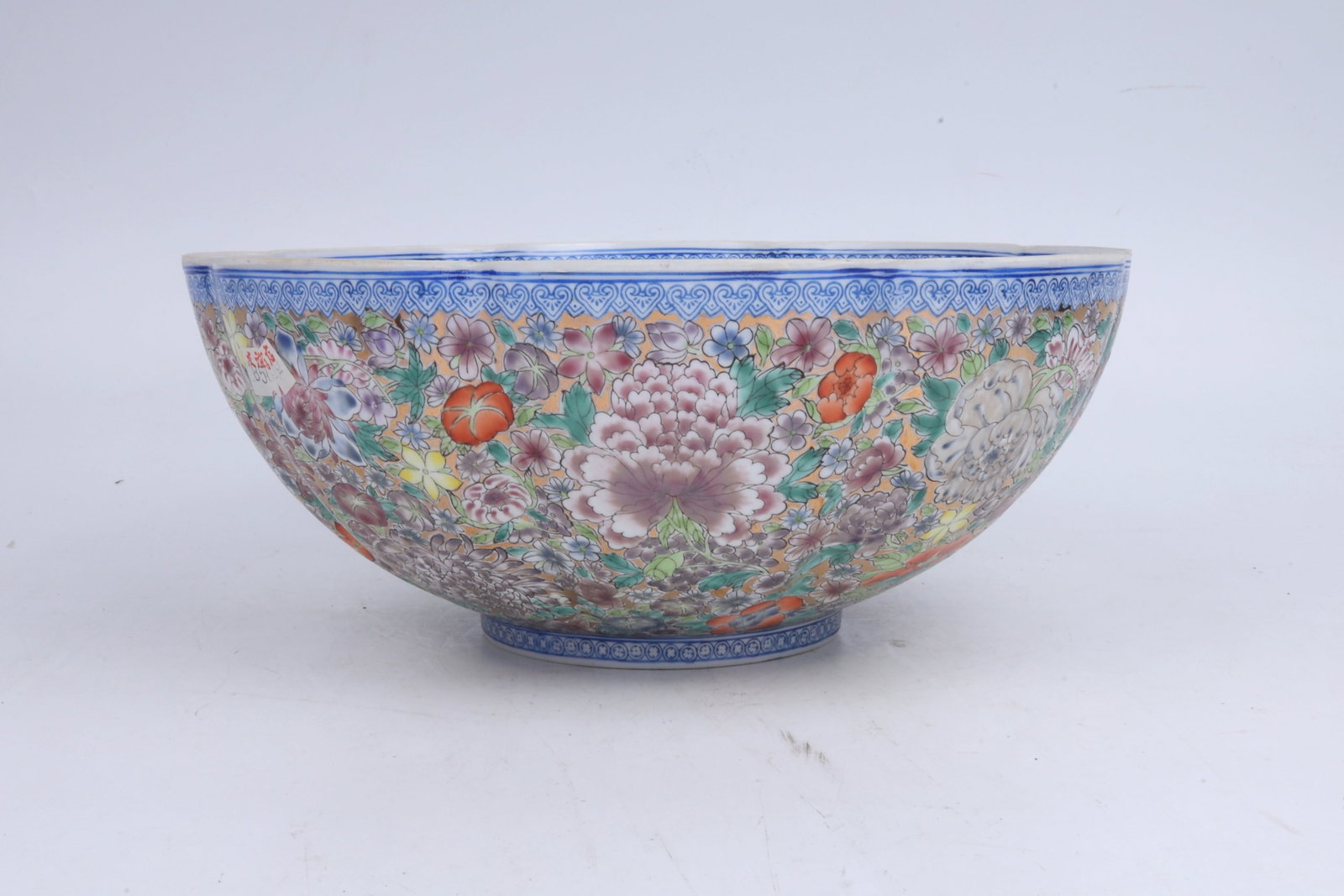 Jingdezhen Famille Rose “Wan Hua Bu Luo Di” Eggshell Porcelain Bowl China 20th Century (1 of 7)