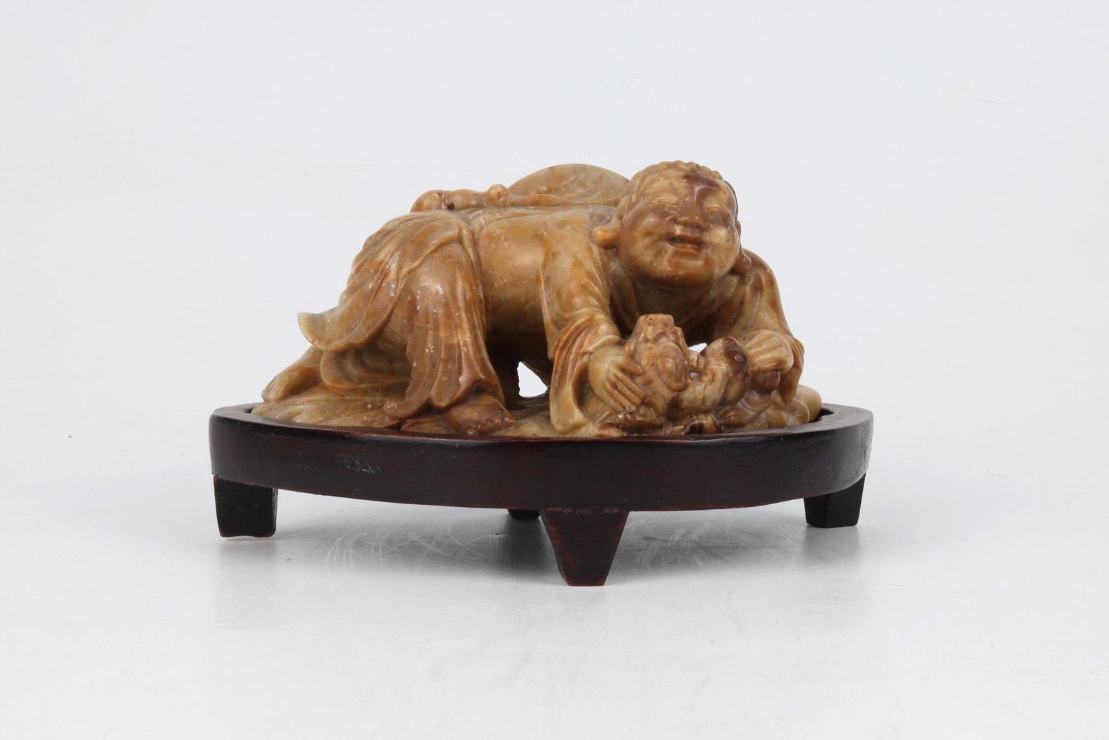 Shoushan Stone Carved Figural Ornament China 20th Century (1 of 7)