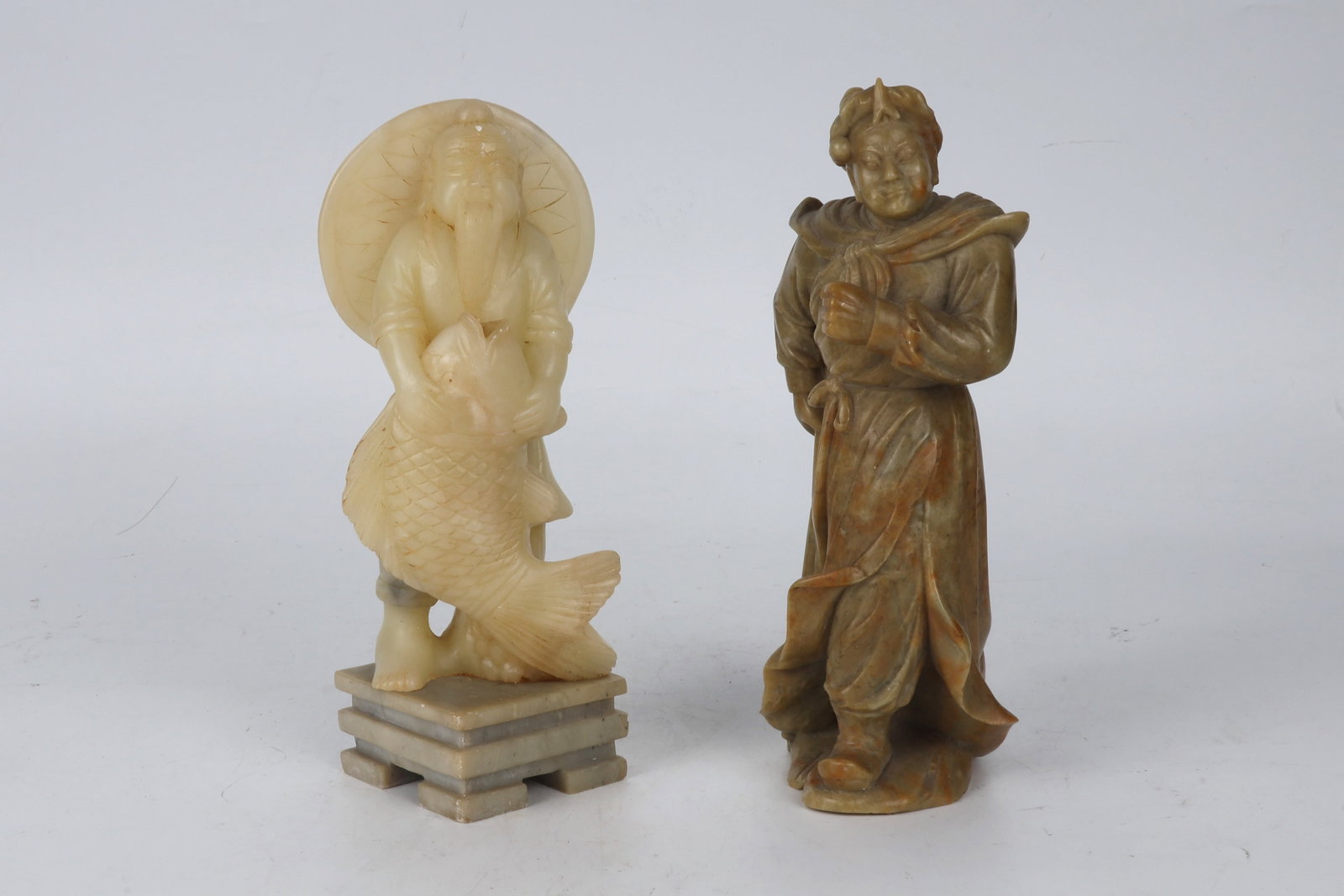 Two Shoushan Stone Figural Ornaments China 20th Century (1 of 6)