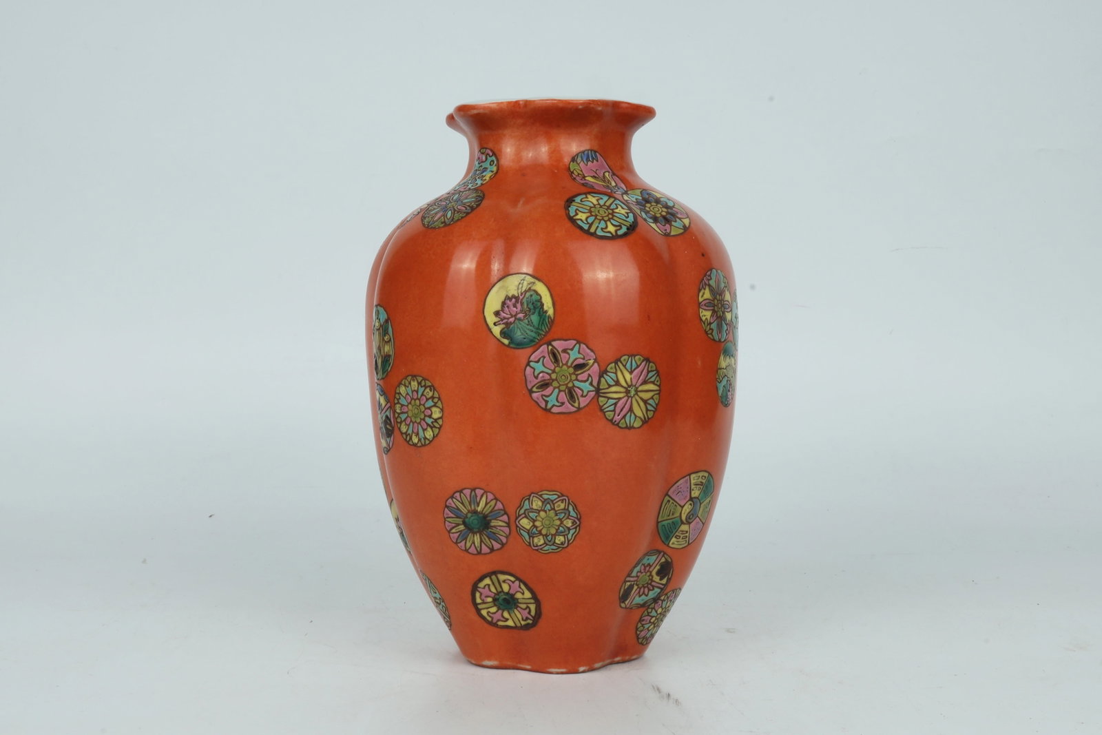 Melon Ribbed Vase China 20th Century - 2