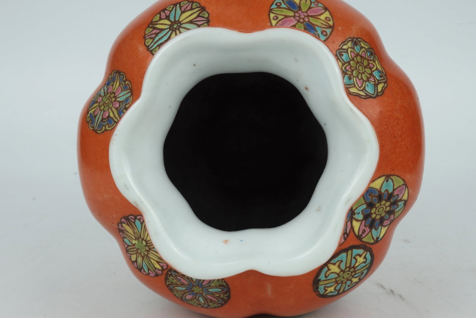 Melon Ribbed Vase China 20th Century - 4
