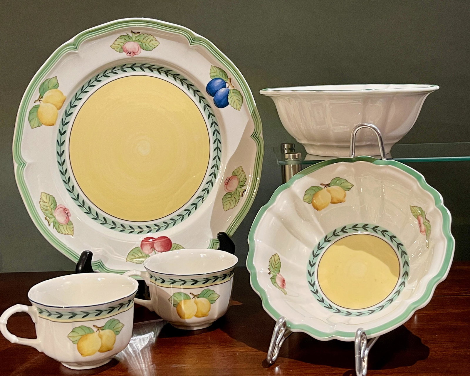 French Garden Villeroy & Boch Porcelain 5pc Set (1 of 5)