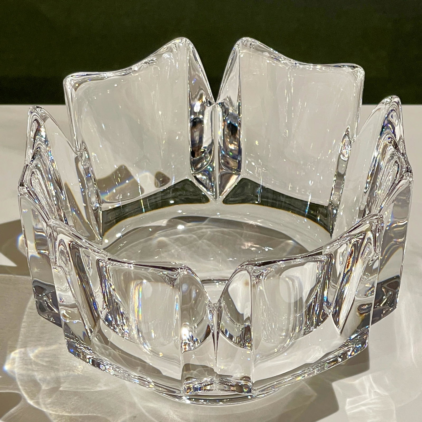 Orrefors Clear Crystal Candy Bowl Signed Lim. Edition (1 of 6)