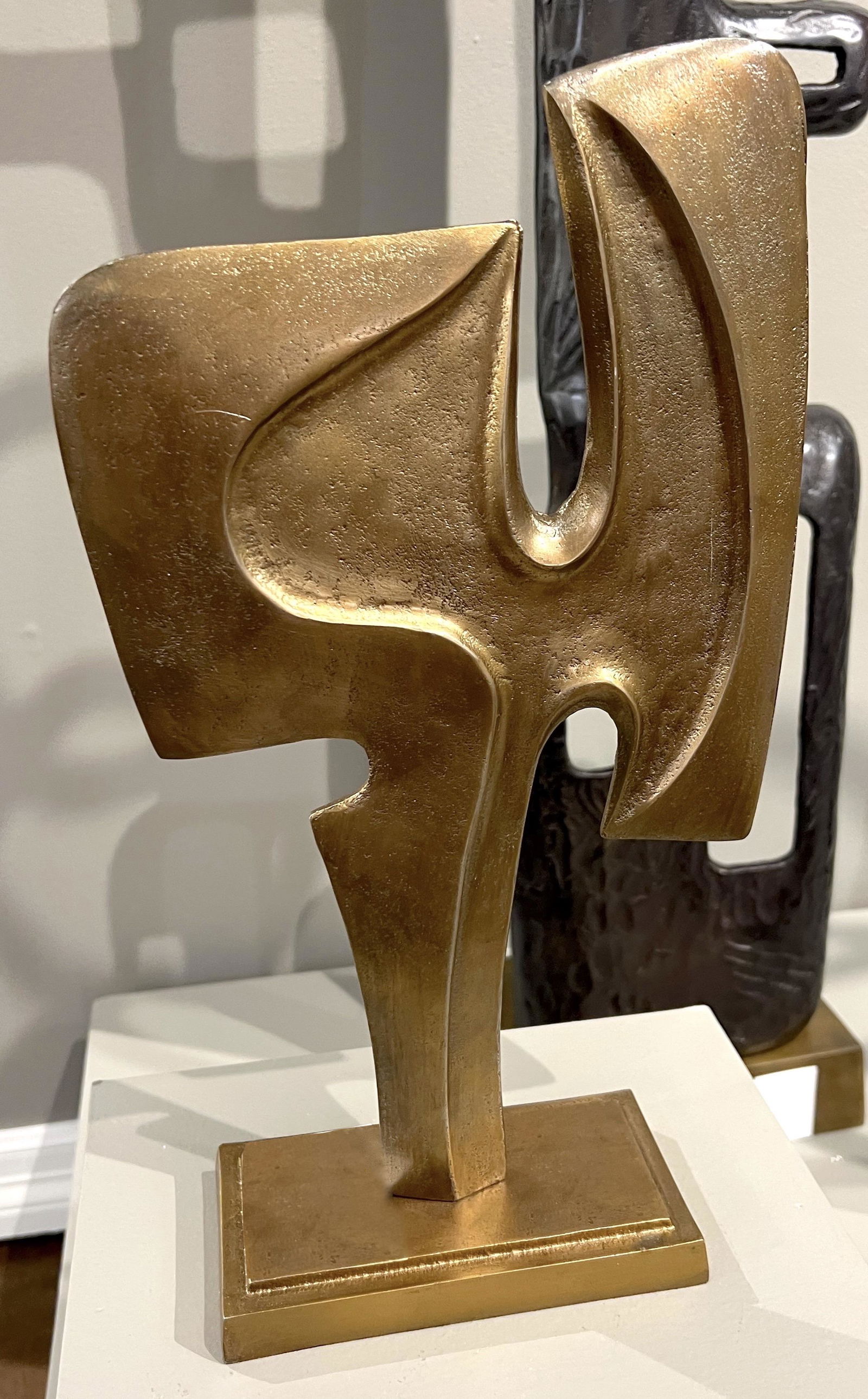 MODERN BRUTALIST CAST IRON SCULPTURE (1 of 1)