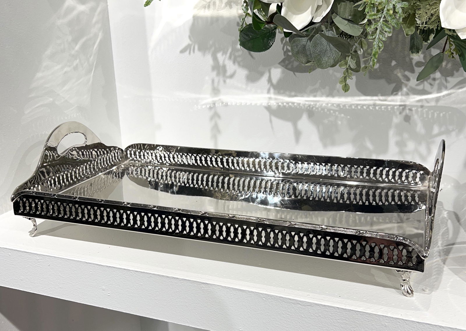 CLASSIQUE SILVER BARWARE OR BUTLER SERVING TRAY (1 of 2)