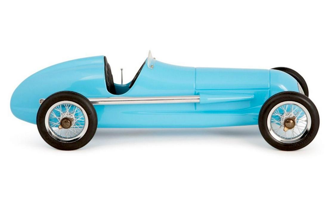 ART DECO AQUATONE BLUE MERCEDES-BENZ MODEL RACING CAR (1 of 7)