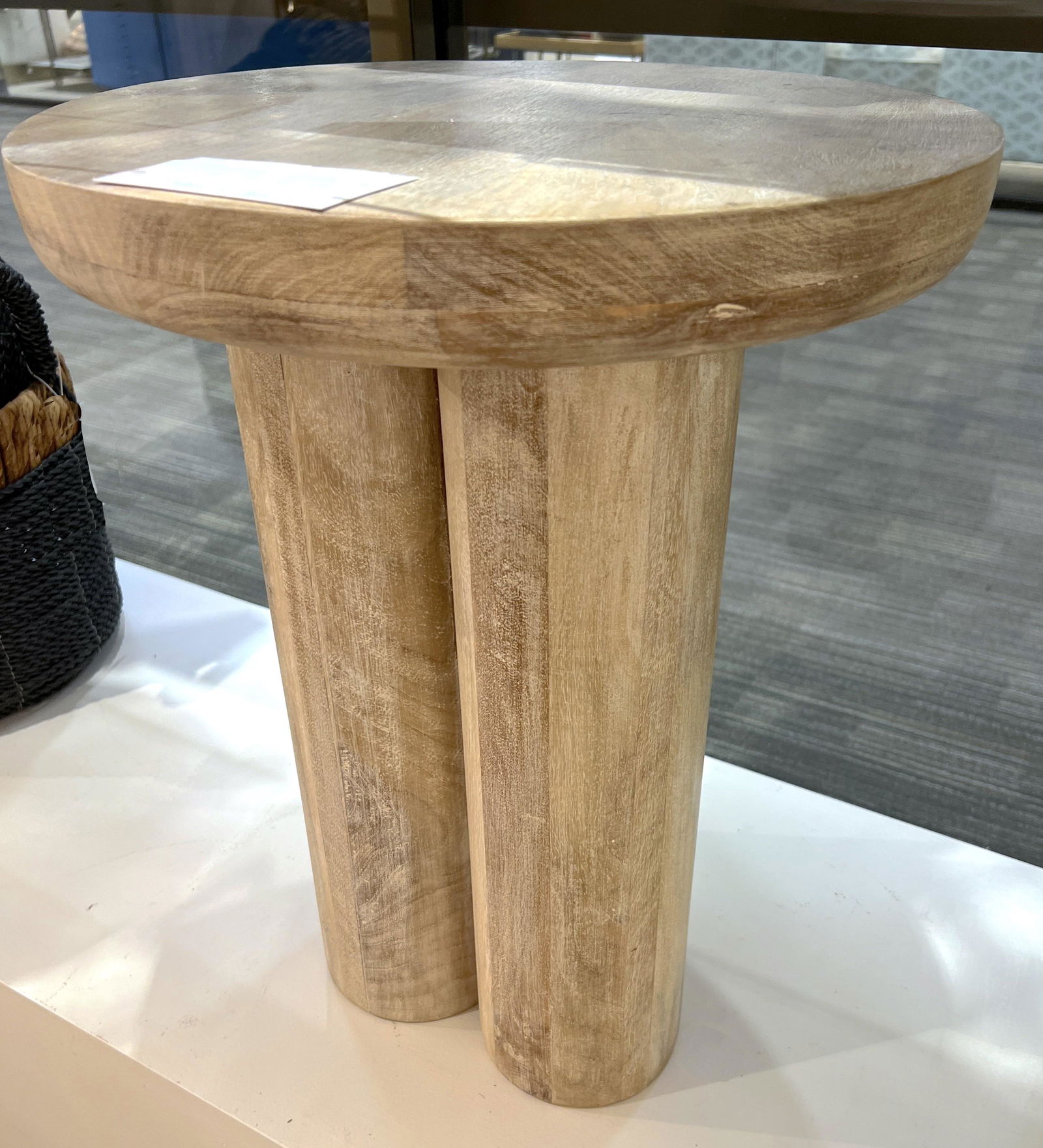 ART DECO STYLE WOODEN PEDESTAL SIDE TABLE IN THE MANNER OF AXEL EINAR HJORTH (1 of 1)