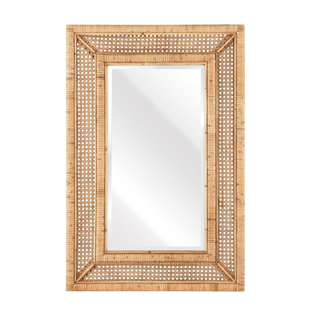 Natural Rattan and Cane Wall Mirror (1 of 4)