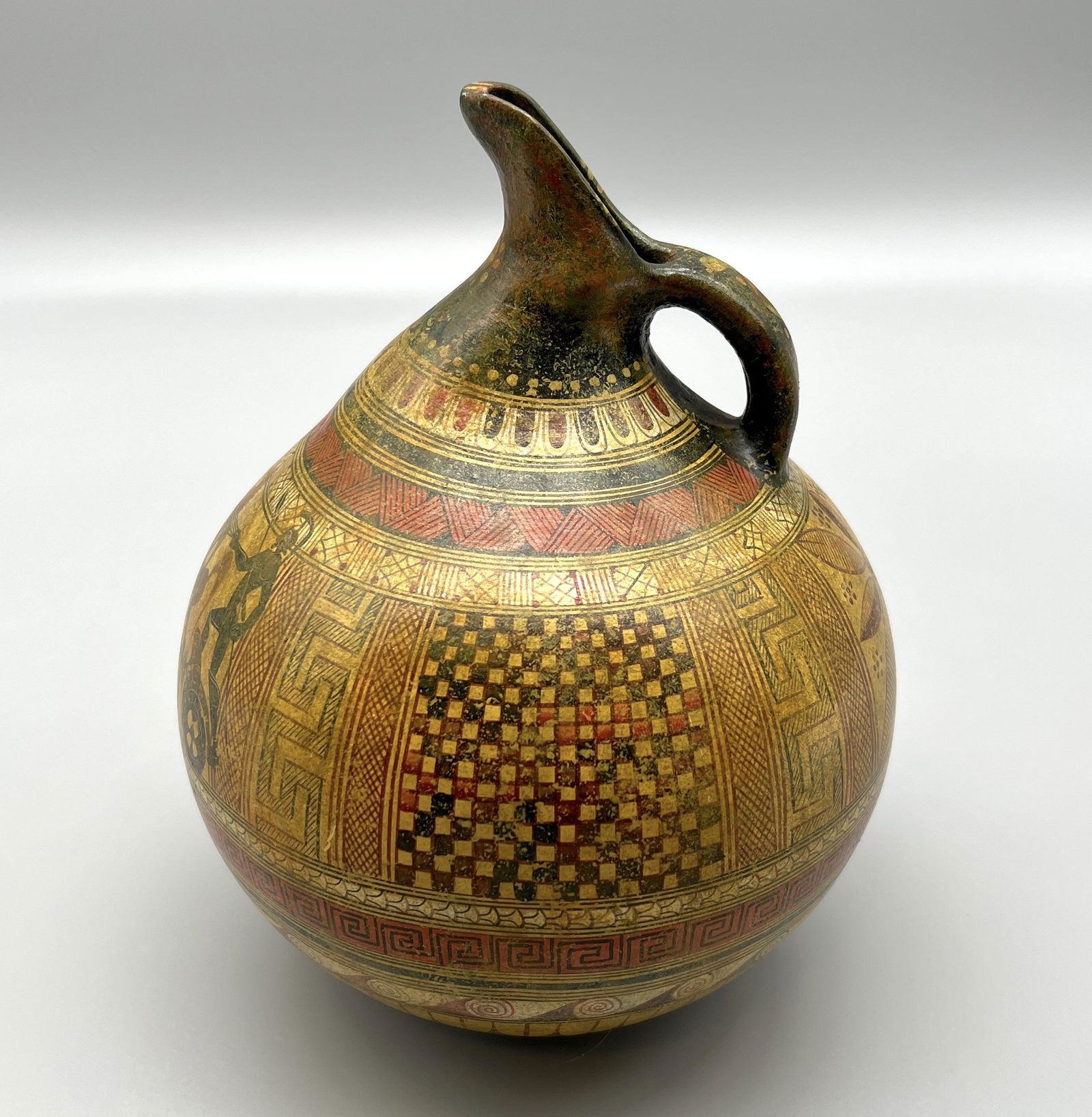 1960s Geometric Oinochoe Greek Vase Jug Museum Replica (1 of 5)