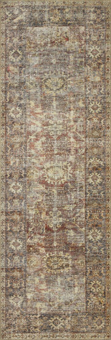 Turkish Flat-Weave Runner with Printed Antique Oriental Pattern (1 of 5)