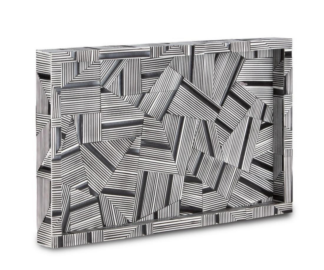 Modernist Black and White Serving Tray (1 of 3)