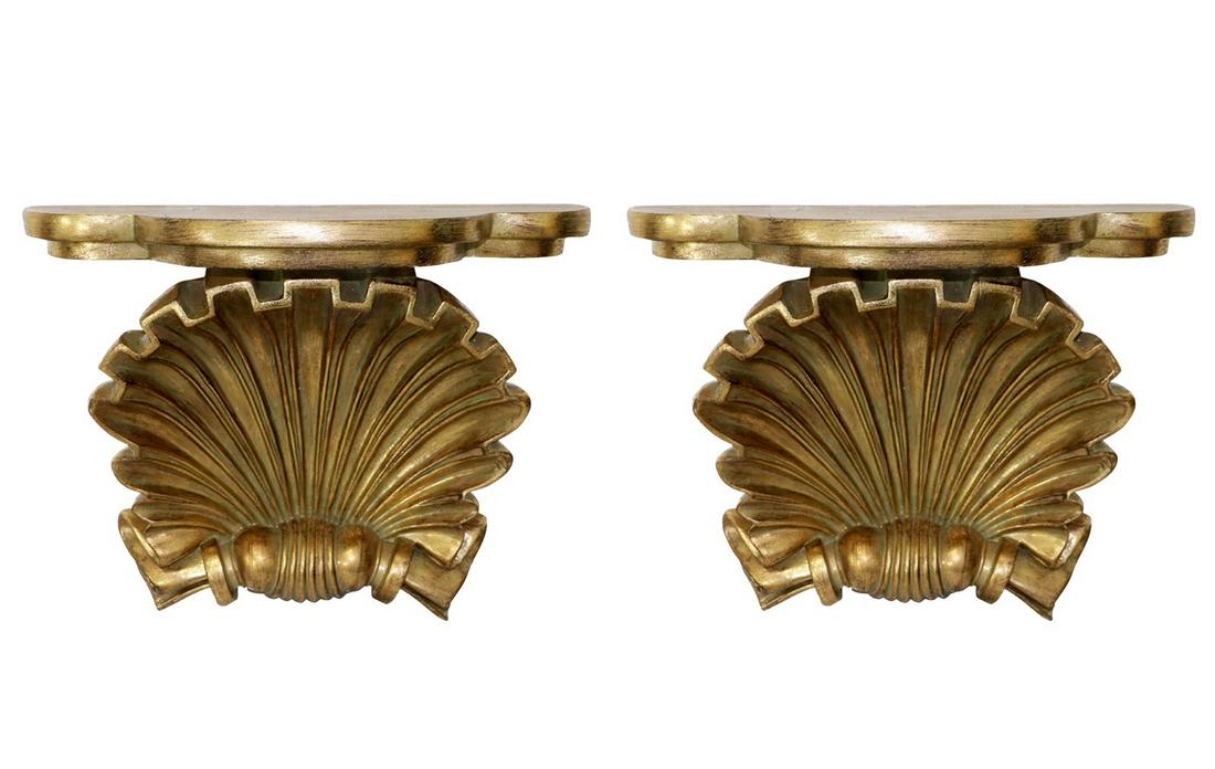 Pair of Italianate Grotto-Style Brackets (1 of 1)