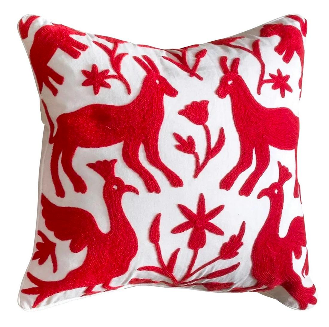 Pair of  Embroidered Pillows (1 of 1)