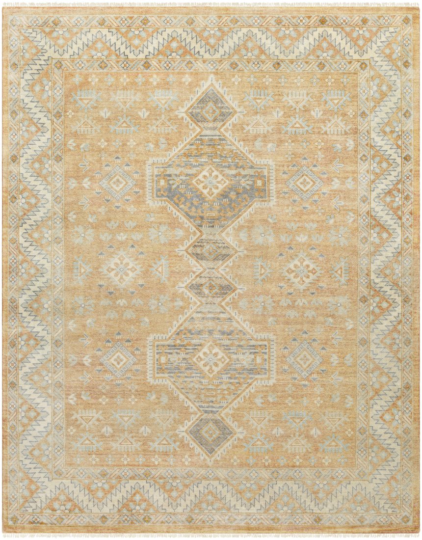 Hand-Knotted Wool Oushak Rug 8x10 (1 of 3)