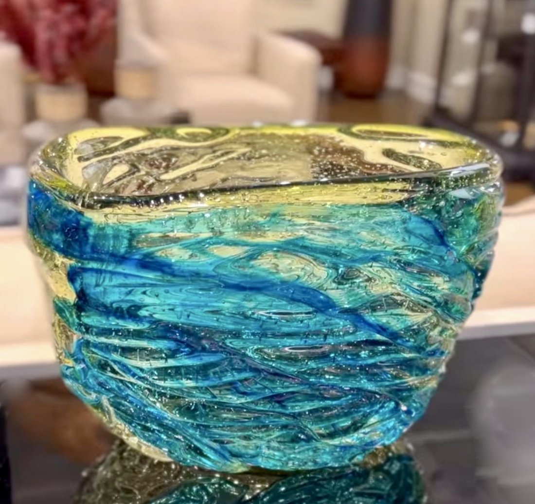 Large Sommerso Glass Bowl (1 of 5)