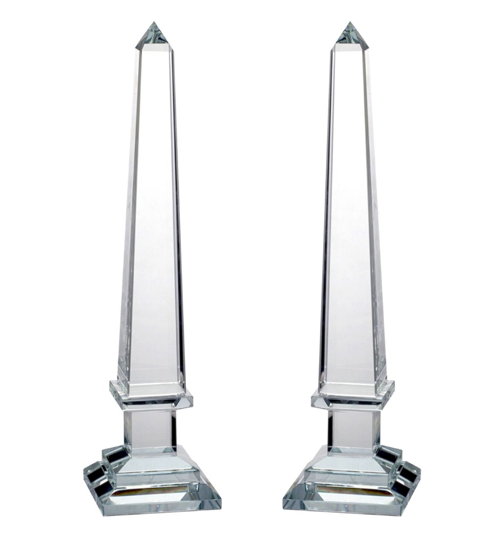 Pair of Crystal Obelisks (1 of 1)