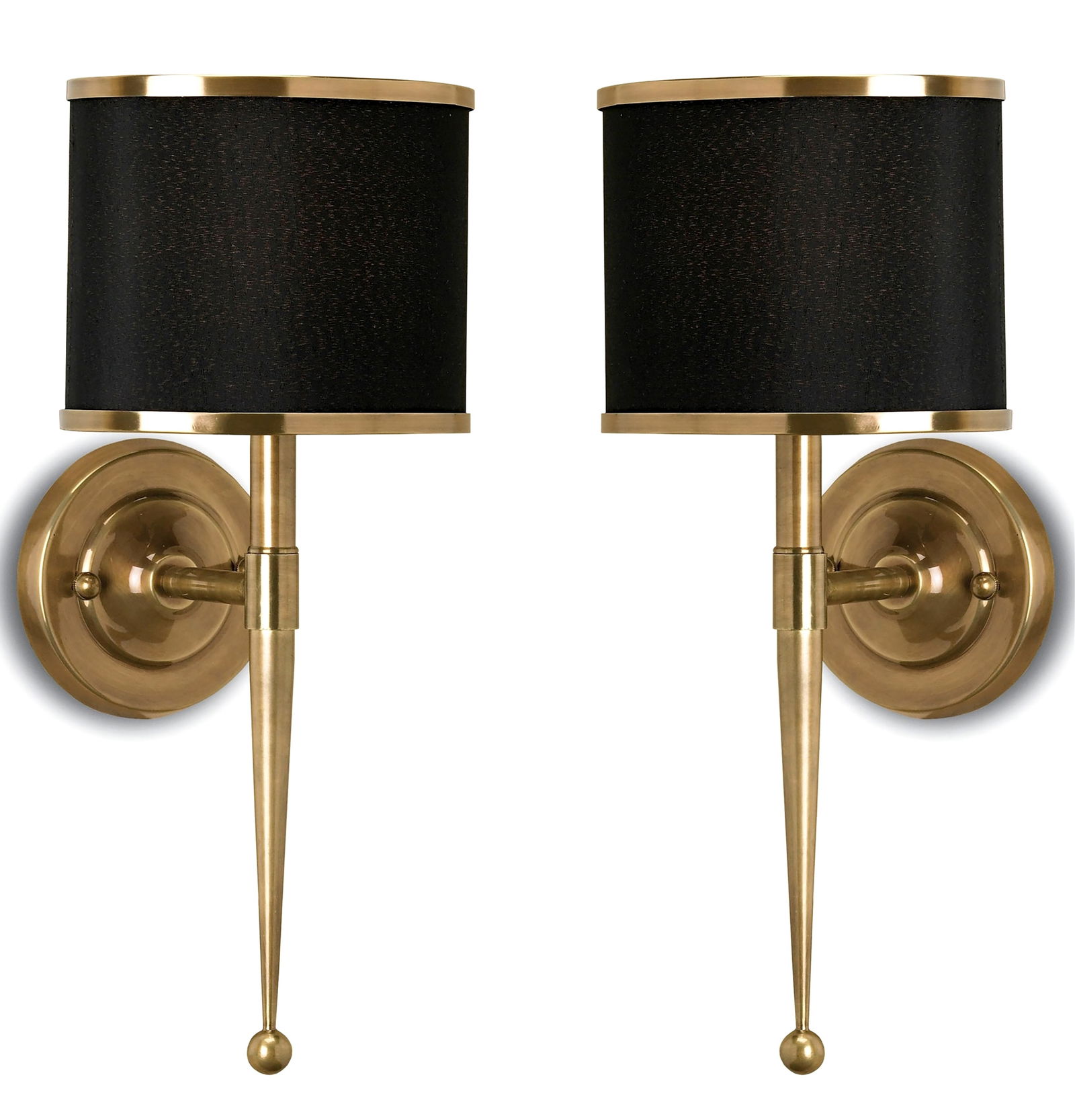 Pair of Brass Wall Sconce Lights (1 of 1)