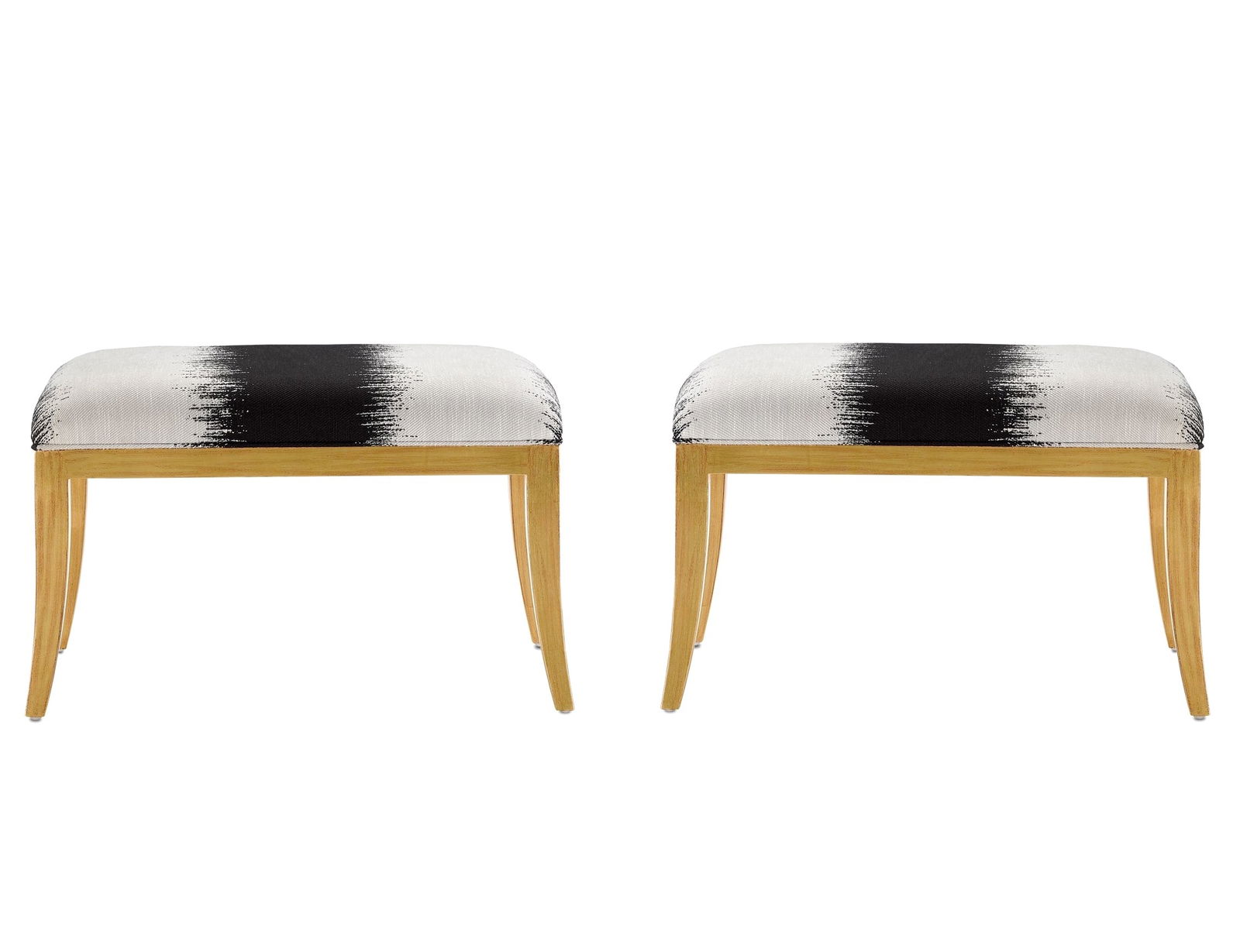 Pair of Gilded Ottomans (1 of 3)