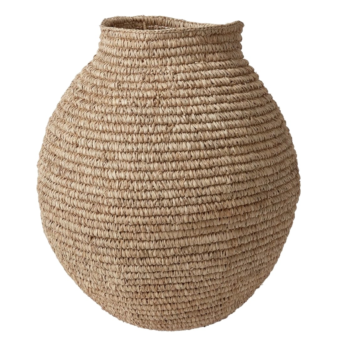 Large Rattan Basket or Planter (1 of 2)