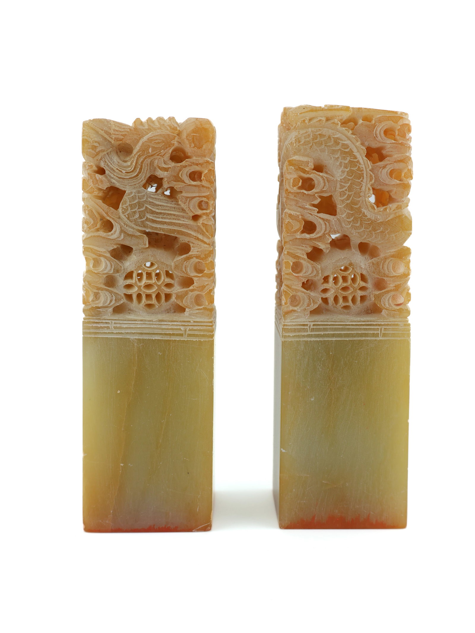 Pair of Vintage Chinese Soapstone Seals (1 of 10)