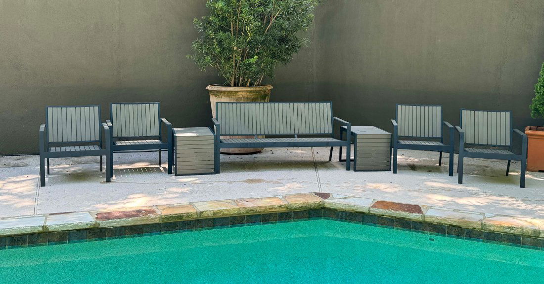 Seven Piece Outdoor Furniture Set (1 of 9)