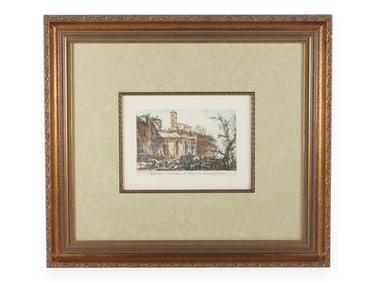 View of the Arno Framed Print by Giuseppe Zocchi