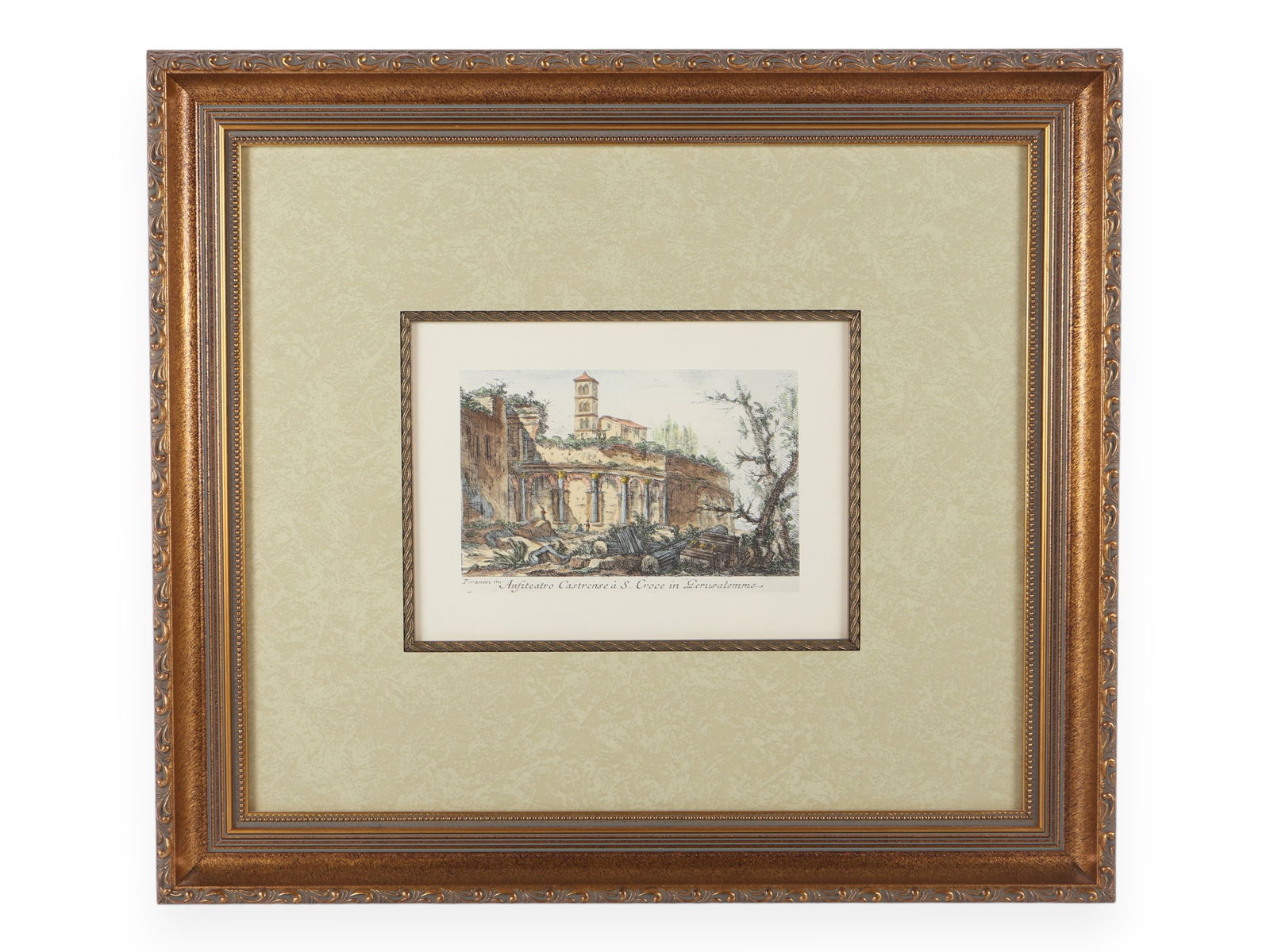 View of the Arno Framed Print by Giuseppe Zocchi