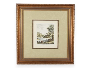 View of the Arno Framed Print by Giuseppe Zocchi