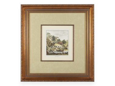 View of the Arno Framed Print by Giuseppe Zocchi
