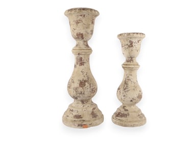Foreside Home & Garden Clay Candle Stands