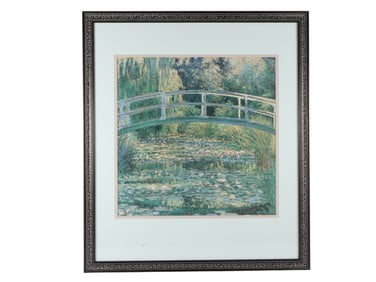 The Water-Lily Pond by Monet Framed Print