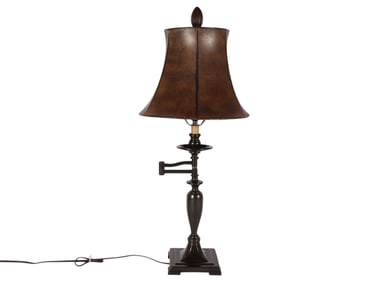 Small Metal Lamp with Swing Arm