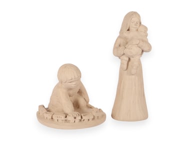 Pair of Children Themed Sculptures by Austin (Mexico)