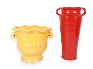 Pair of Colorful Decorative Vases