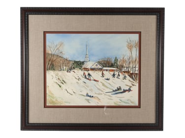 Original Framed Artwork Signed Lower Right 1988