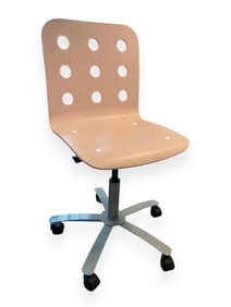 Pink Rolling Desk Chair